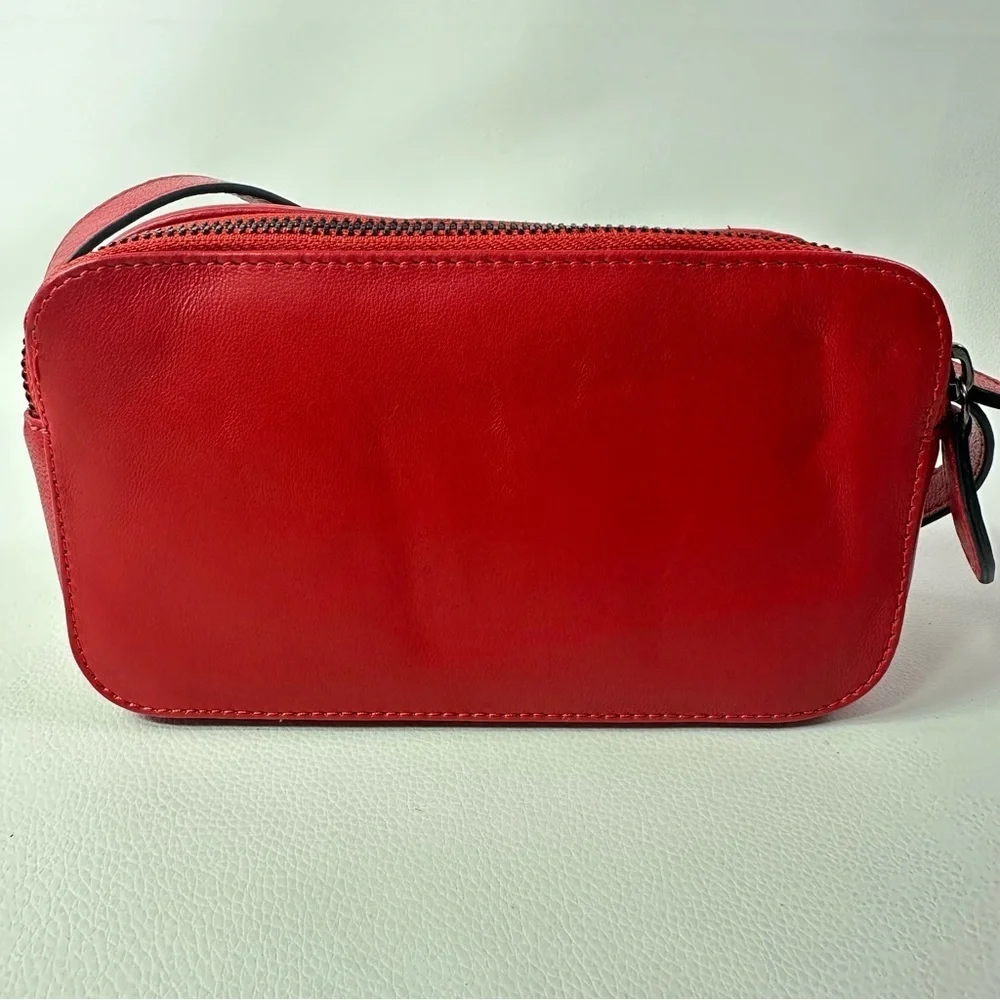 NEW Women’s LODIS 1965 Red Signature Quilt Double Top Zip Crossbody Bag - Picture 9 of 14